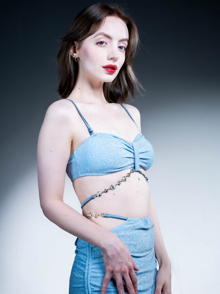 Sky Shimmer Diamond Chain Bikini Trio