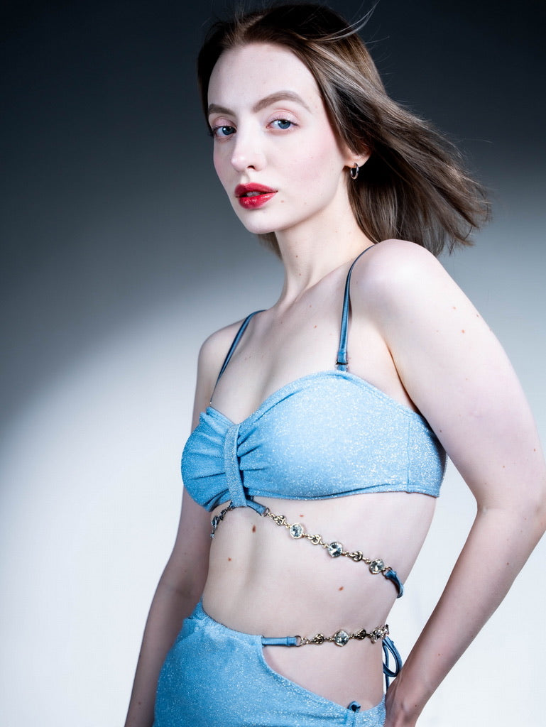 Sky Shimmer Diamond Chain Bikini Trio